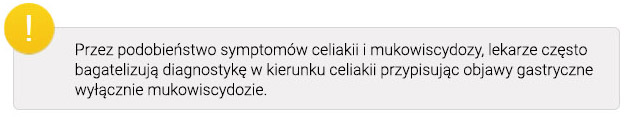 mukowiscydoza a celiakia