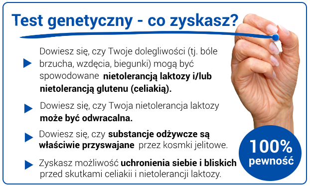 Test genetyczny - co zyskasz Pakiet nietolerancji pokarmowych dla osób z chorobami tarczycy