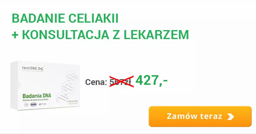 badanie celiakii + konsultacja z lekarzem badanie celiakii + konsultacja z lekarzem