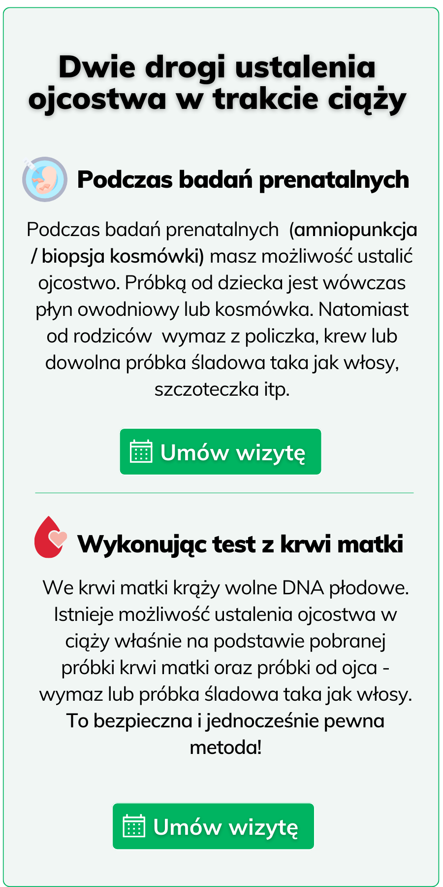 Dwie drogi ustalenia ojcostwa w ciąży