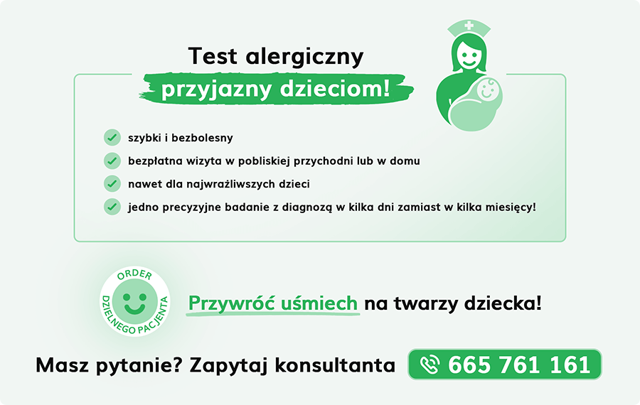 Test alergiczny przydatny dzieciom