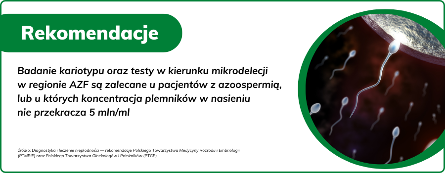 nieplodnosc przycyzny, nieprawidlowe wyniki badania nasienia