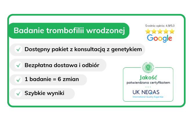trombofilia badanie ile kosztuje