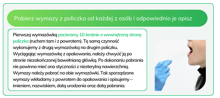 Instrukcja jak pobrać wymaz 1