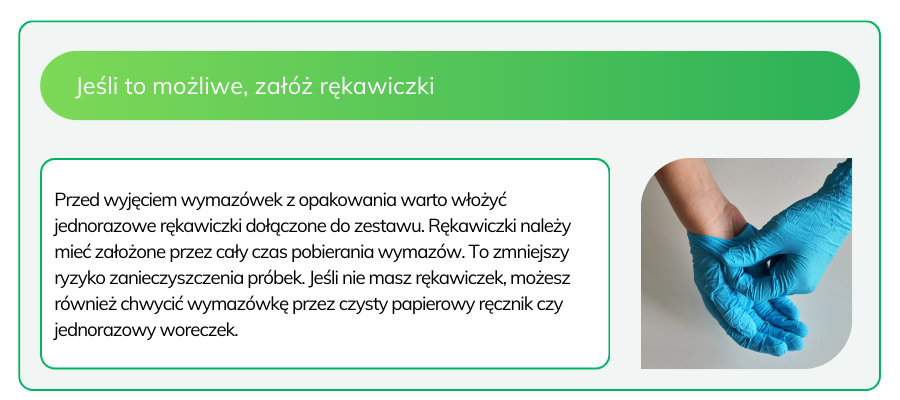 Instrukcja jak pobrać wymaz