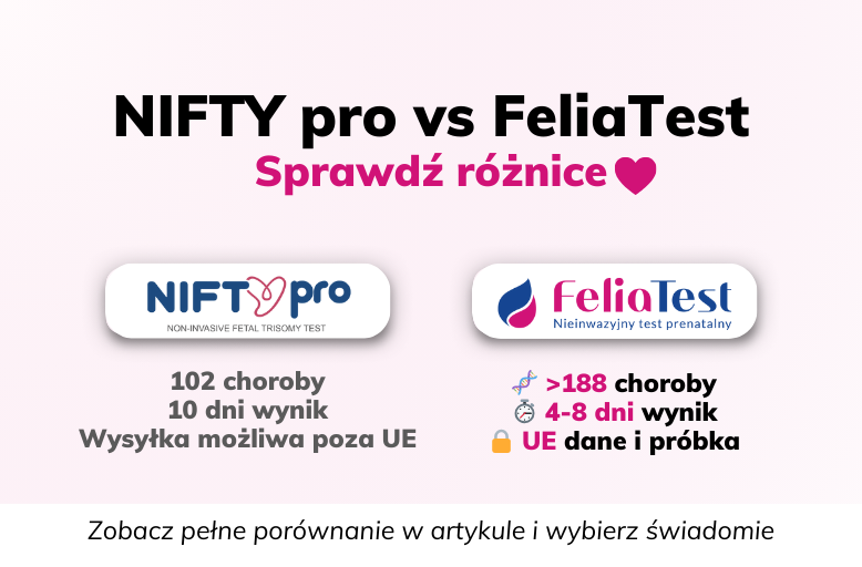 FeliaTest a NIFTY pro – który jest lepszy i czym różnią się badania NIPT?