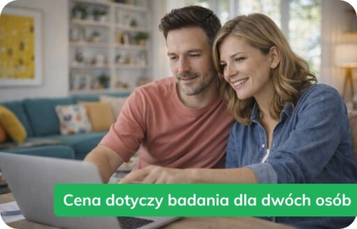 para sprawdza ceny w internecie, GeneScreene, cena dotyczy obu partnerów