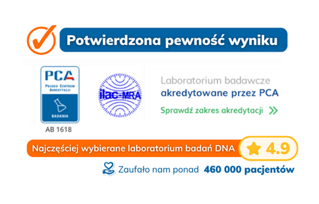 Test na ojcostwo przez badanie DNA, pewne ustalenie ojcostwa