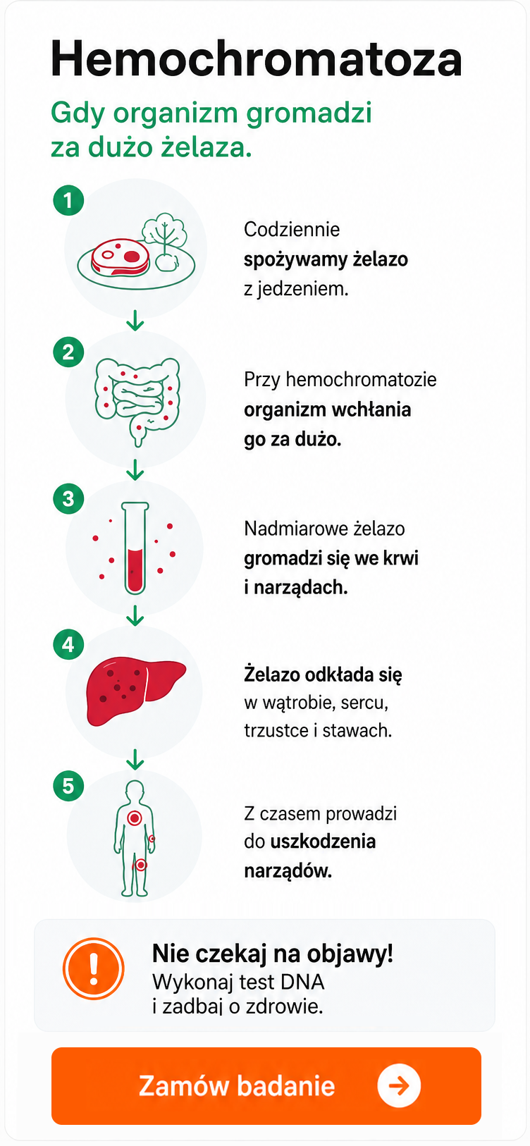 Na czym polega hemochromatoza