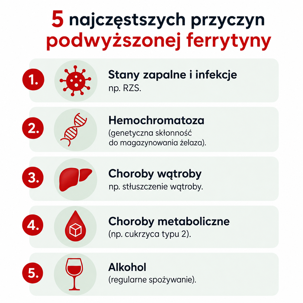 Wysoka ferrytyna