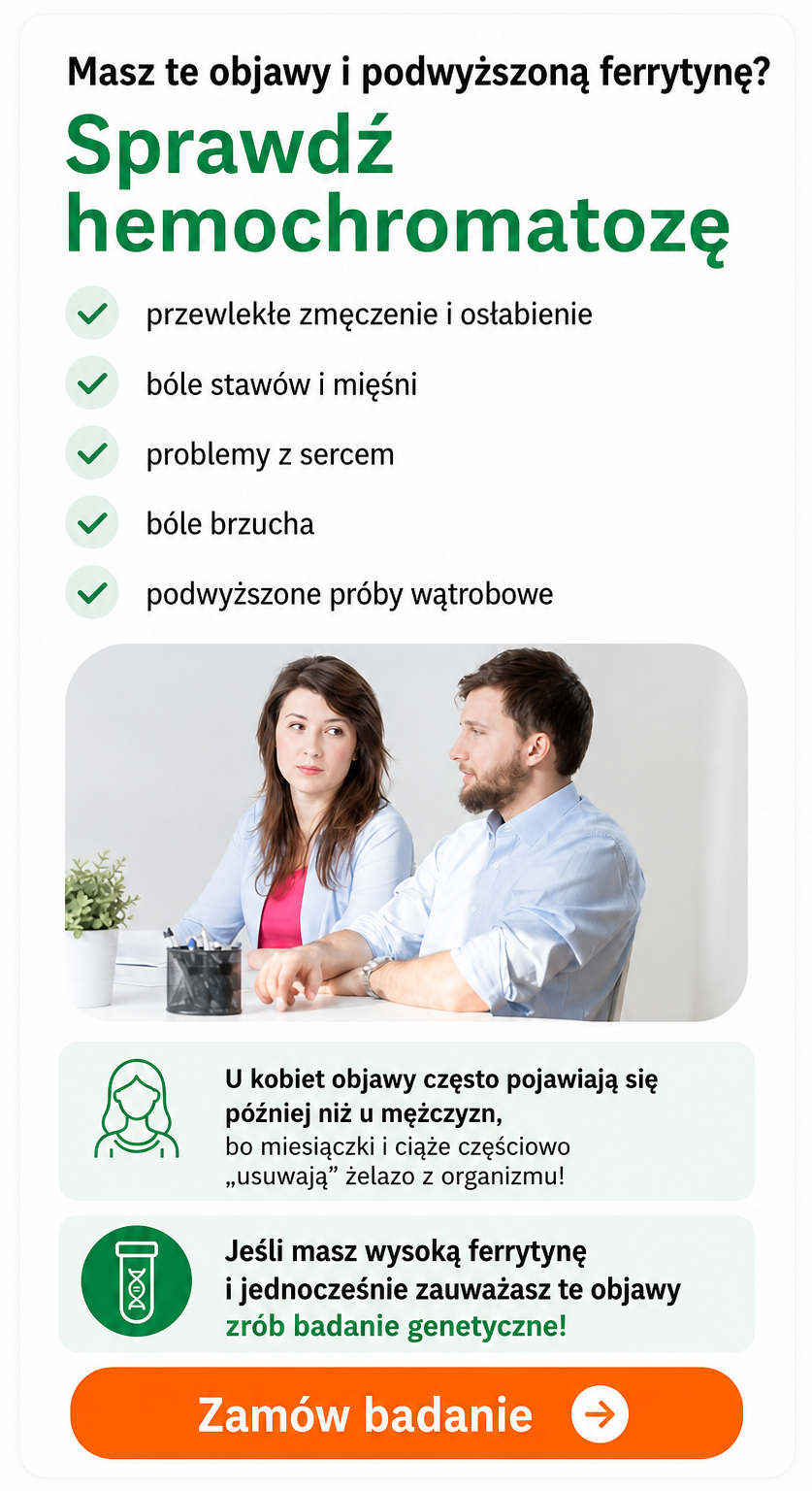 Wysoka ferytyna objawy
