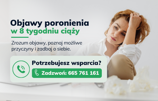 Objawy poronienia w 8 tygodniu ciąży