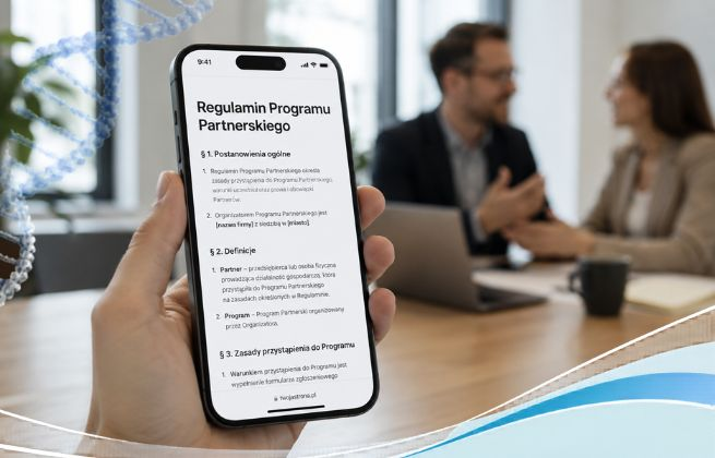 regulamin programu partnerskiego