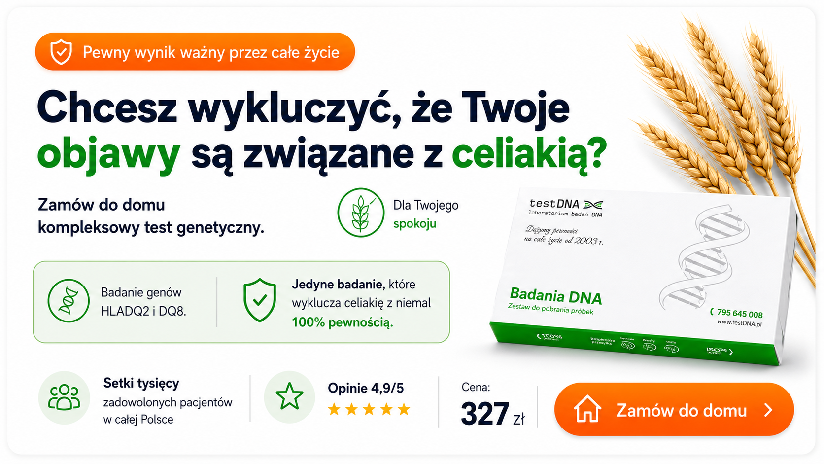 Zamów do domu test na celiakię