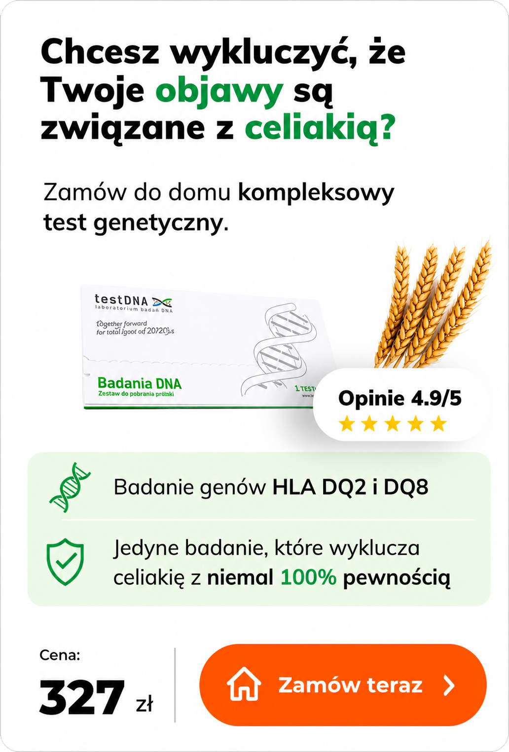 Zamów do domu test na celiakię