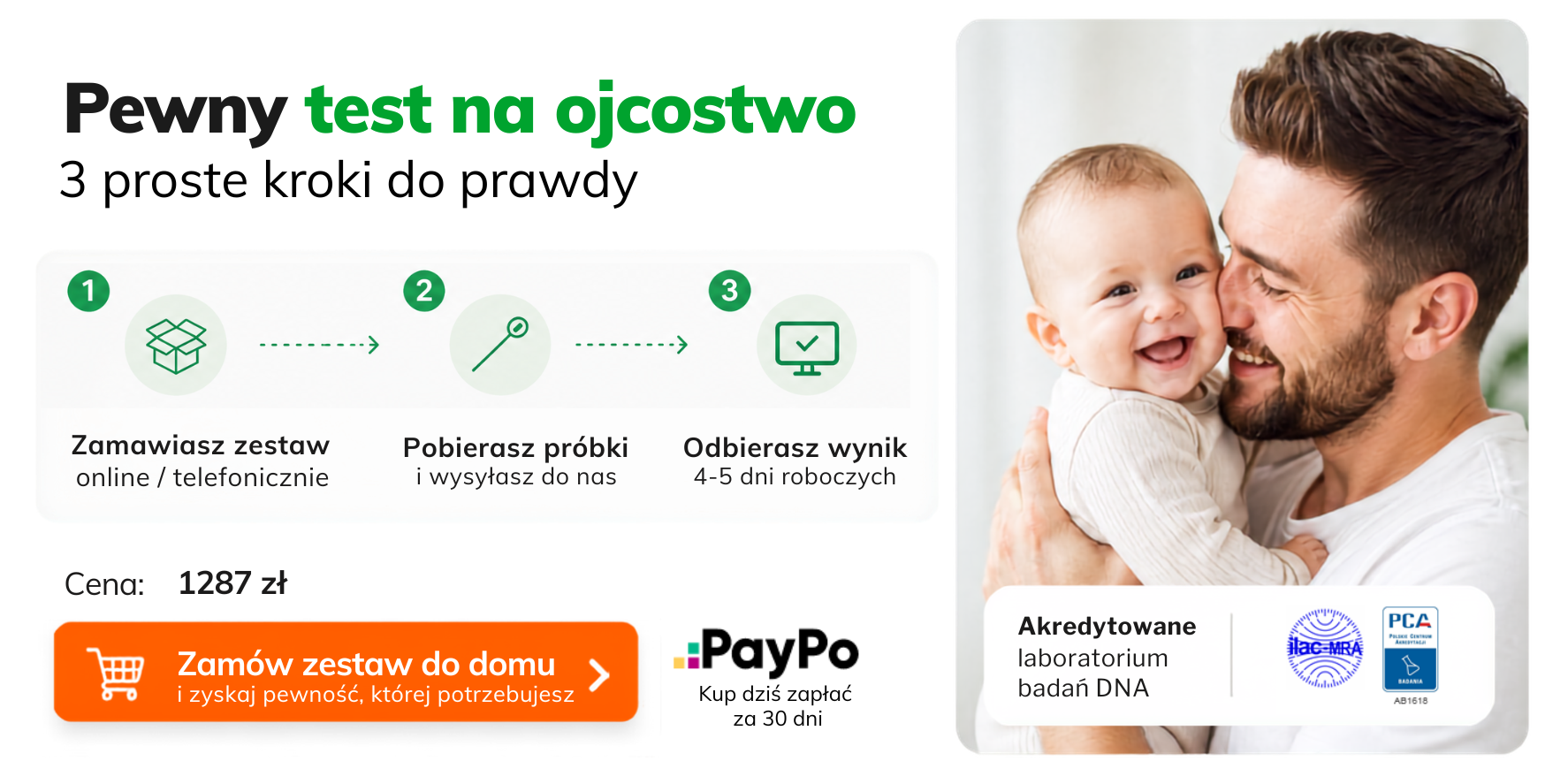 Pewny test na ojcostwo