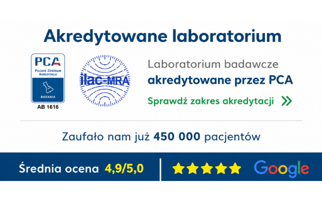 Test na ojcostwo akredytowane laboratorium