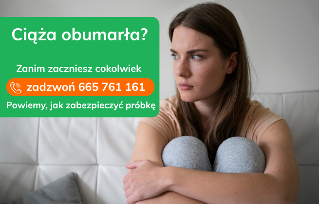 Obumarcie płodu – objawy, przyczyny i badanie próbki z poronienia.
